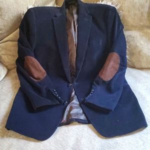 Men's Ralph Lauren Corduroy Blazer-Navy-Size 42R